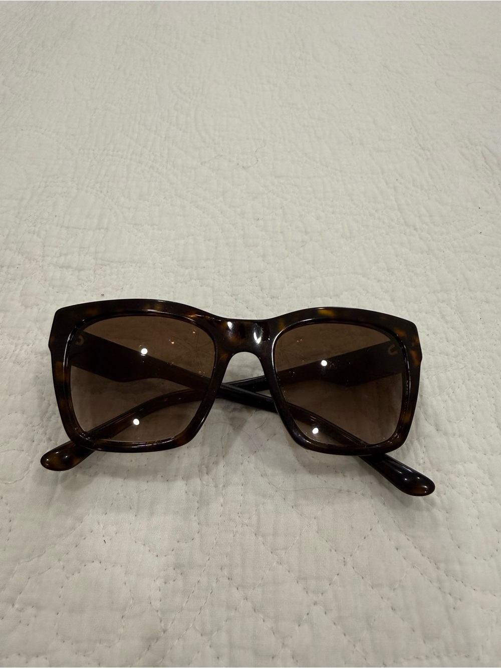 Dolce & Gabbana Oversized Square Tortoiseshell Sunglasses - Brown